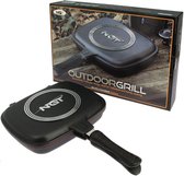 NGT Double Grill Pan - Casserole de camping - Antiadhésive - Double face - Magnétique
