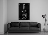 ✅Uniek Dom P x Kek Kunstwerk Acrylic 40x60 cm - groot - Print op Acrylic schilderij - CUSTOM WALL ART - DOM P - Dom Perignon - (Wanddecoratie woonkamer / slaapkamer / keuken / living room) - 