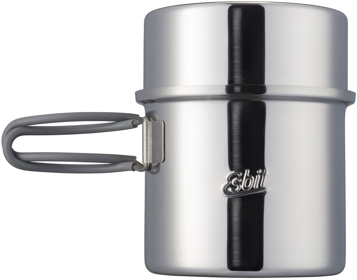Esbit Kookpot - 1L - Dubbele Kookpot - Inklapbaar Handvat - RVS