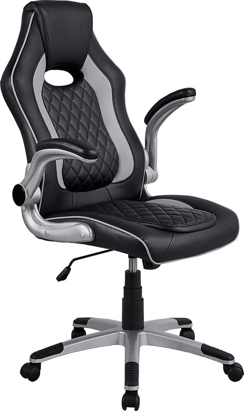 MCC Draaibare gamingstoel, kunstleer, thuisbureaustoel, bureaustoel