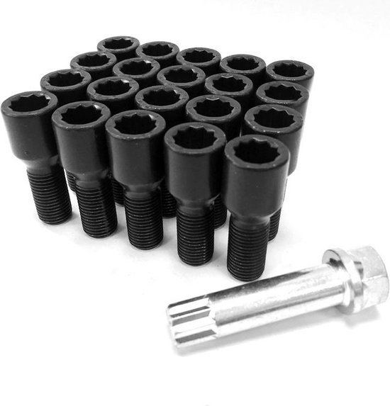 Wielmoer M12x1,5 conisch bol set van 5 stuks - Wielen