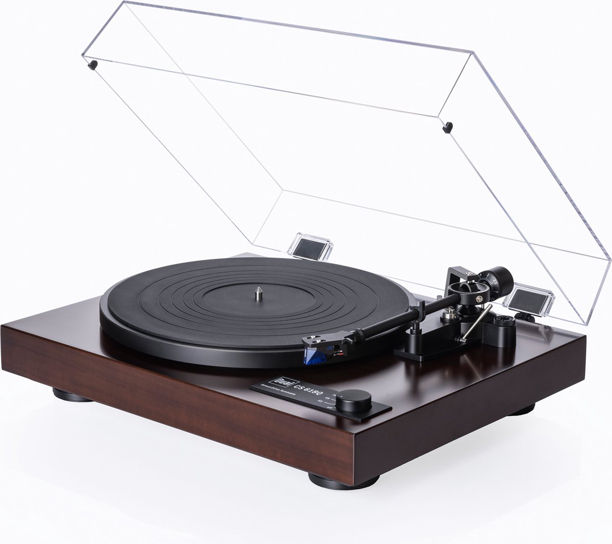DUAL: CS 618Q Manuele HIFI-Draaitafel - Walnoot