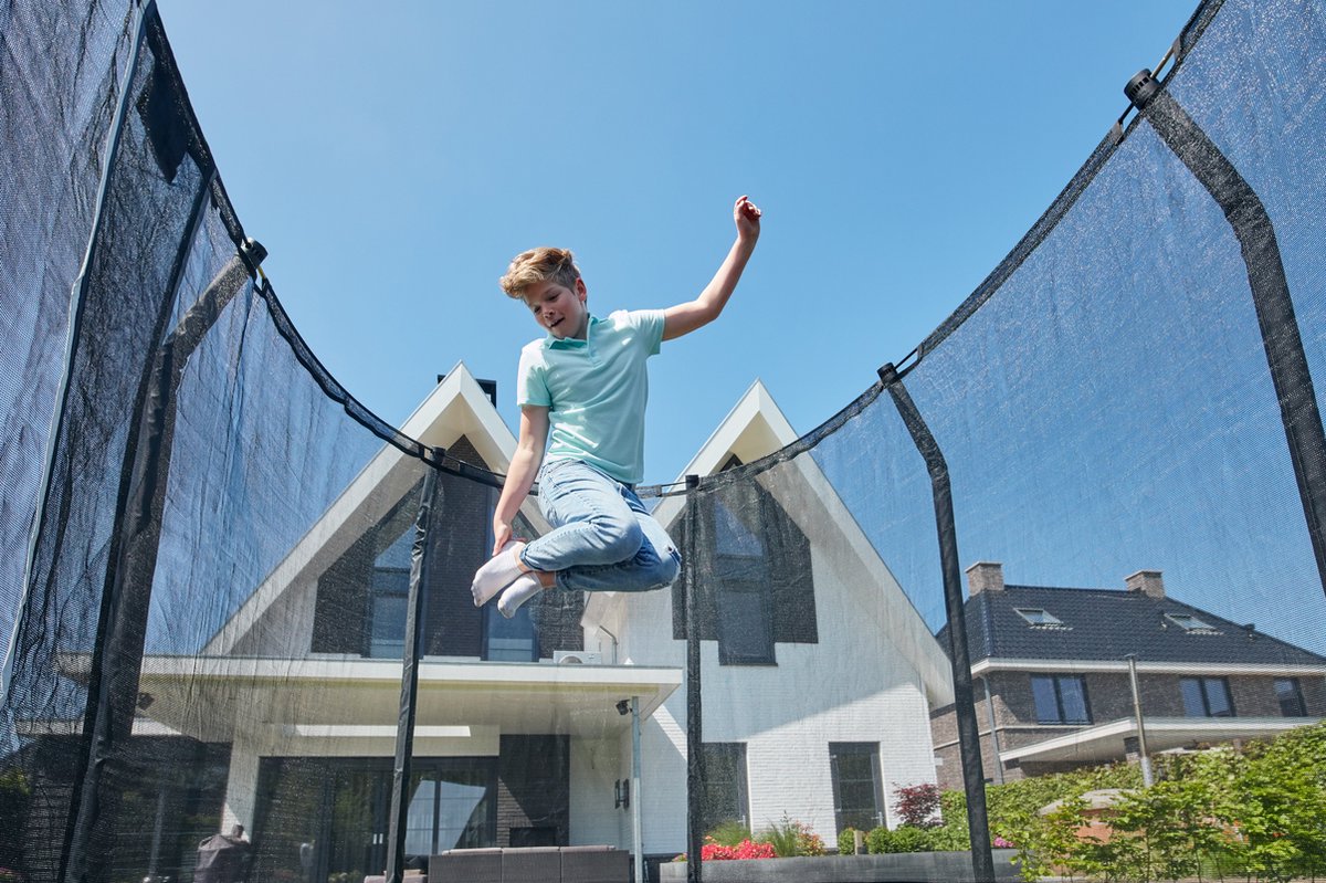 Salta Premium Ground - Inground trampoline met veiligheidsnet - 305 x 214 cm - Groen