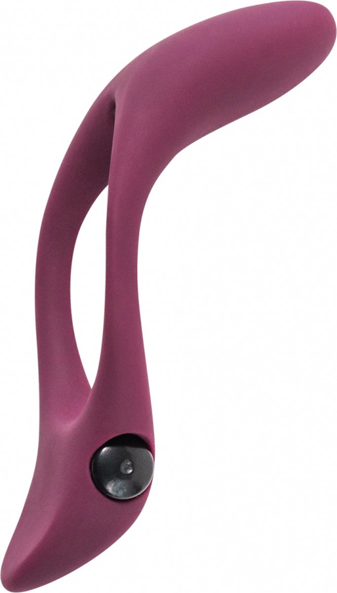 Goedkoopste Vibrerende Flexibele Cockring - Vibrerende bullet penisring - Balzakring - Clitoris stimulatie - 100 Silicone - Pure Passion - Stardust - Donkerrood