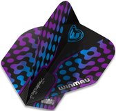 Winmau Prism Zeta Zwart, Purper en Blauw dartvluchten