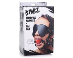 ST Blinde Vouw Harnass met Ball Gag