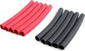 Revtec - Krimpkous 6.4mm - Rood + Zwart - 10 st