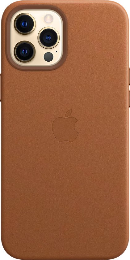 Apple leren hoesje met MagSafe - Voor iPhone 12 Pro Max - Zadelbruin | bol