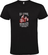 Zwart t-shirt met "Vintage Old School Motorcycles "   size XXL