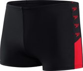 Speedo Boom Logo Splice Aquashort Heren - Zwart / Rood - Maat 6