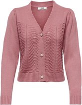 Jacqueline de Yong Vest Jdymilo L/s Button Cardigan Knt 15253046 Mesa Rose Dames Maat - XL