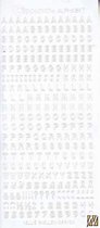 Clippunch alfabet sticker 121001/2228 wit 5 vel