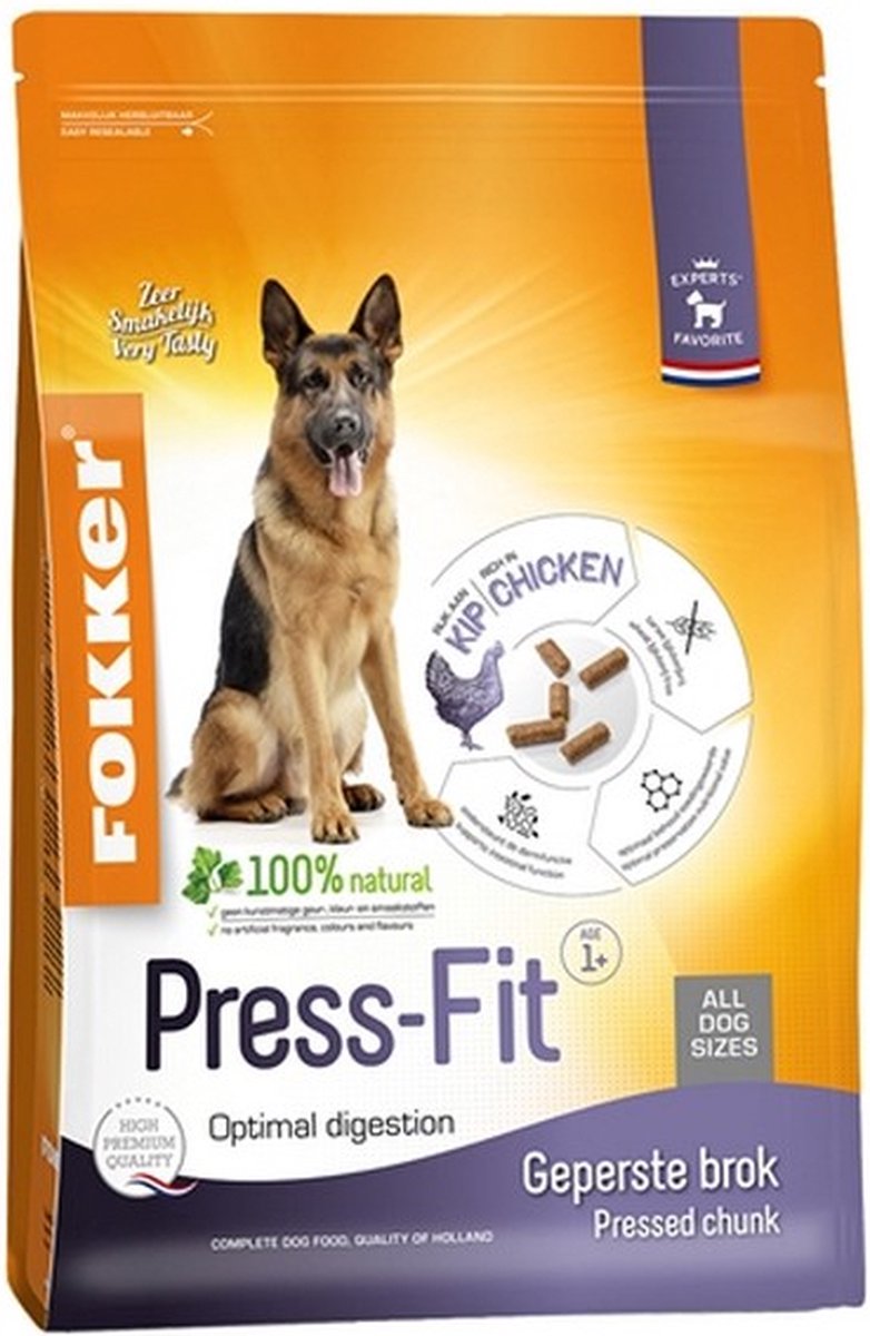 Fokker Press Fit - Hondenvoer - 13 kg