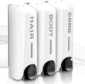 T-Sun® Handzeep dispenser - Muur-Gemonteerd Vloeibare Zeep Container - Modern Design 3 Stuks