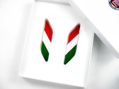 Set van 2 emblemen italiaanse vlag / Fiat