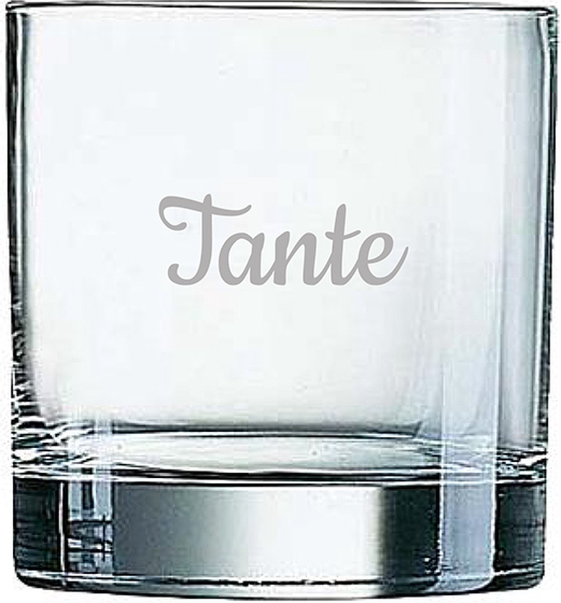 Whiskeyglas gegraveerd - 38cl - Tante