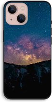 CaseCompany® - iPhone 13 hoesje - Travel to space - 100% Biologisch Afbreekbaar - Duurzaam - Biodegradable Soft Case - Milieuvriendelijke Print op Achterkant - Zwarte Zijkanten - Bescherming 