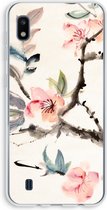 CaseCompany® - Galaxy A10 hoesje - Japanse bloemen - Soft Case / Cover - Bescherming aan alle Kanten - Zijkanten Transparant - Bescherming Over de Schermrand - Back Cover