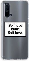 Case Company® - OnePlus Nord CE 5G hoesje - Self love - Soft Case / Cover - Bescherming aan alle Kanten - Zijkanten Transparant - Bescherming Over de Schermrand - Back Cover