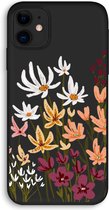 CaseCompany® - iPhone 11 hoesje - Painted wildflowers - 100% Biologisch Afbreekbaar - Duurzaam - Biodegradable Soft Case - Milieuvriendelijke Print op Achterkant - Zwarte Zijkanten - Bescherm