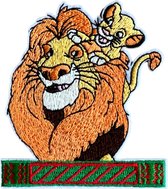 Lion King strijk embleem - patch - patches - stof & strijk applicatie set