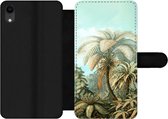 Bookcase Geschikt voor iPhone XR telefoonhoesje - Filicinae - Haeckel - Oude meesters - Met vakjes - Wallet case met magneetsluiting