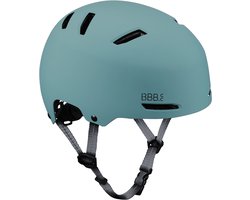 BBB Cycling Wave Kinderhelm Fiets - 3 tot 7 Jaar - Lichtgewicht - Verstelbaar - Wasbare Padding - Fietshelm Meisjes en Jongens - Fietshelm Kinderen - Mat Groen - Small: 51-55 CM - BHE-150