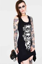 Jawbreaker Korte jurk -XXL- No evil with back ties Zwart