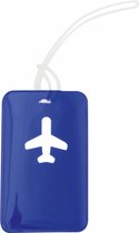 Kofferlabel - Bagagelabel - Koffer - Bagage - Reizen met vliegtuig - Vakantie - PVC - blauw