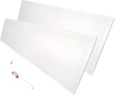 LED paneel 120x30 48W WIT - Koel wit licht - Overig - wit - Pack de 2 - Wit Froid 6000k - 8000k - SILUMEN