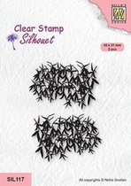 SIL117 Nellie Snellen clearstamp Tree willow - stempel boomkruin - bomen -bladeren en takken