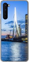 Geschikt voor OnePlus Nord hoesje - Rotterdam - Water - Skyline - Siliconen Telefoonhoesje