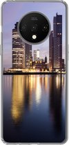Geschikt voor OnePlus 7T hoesje - Rotterdam - Water - Wolkenkrabber - Siliconen Telefoonhoesje