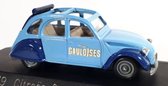 Citroën 2CV 1979 (Blauw) (9cm) 1:43 Solido (Modelauto - Schaalmodel - Miniatuurauto)