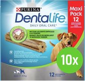 10 x Purina Dentalife Daily Oral Care Large - Hondensnacks - 426 g