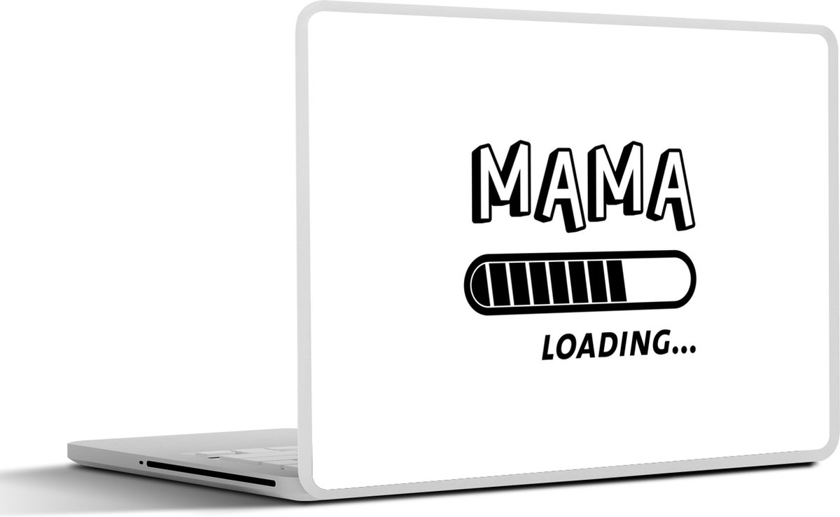 Laptop sticker - 17.3 inch - Mama loading... - Quotes - Spreuken - Mama - zwangerschap - 40x30cm - Laptopstickers - Laptop skin - Cover