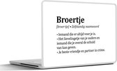 Sticker ordinateur portable - 15,6 pouces - Citations - Dictionnaire - Petit Frère - Proverbes - Définition Petit Frère