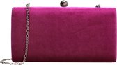 No label Elisa Clutch/avondtasje - Fuchsia