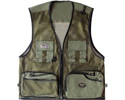 Luxe Vest Voor Vissen - Outdoor - Kleding - Vesten Heren - Visspullen - Hengelsport - Kamperen - Camouflage - Groen L/XL