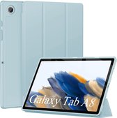 Samsung Galaxy Tab A8 2021 10.5 inch Hoes Licht Blauw - Tri Fold Tablet Case - Smart Cover