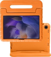 Hoesje Geschikt voor Samsung Galaxy Tab A8 Hoesje Kinderhoes Shockproof Hoes Kids Case - Oranje