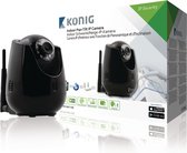 König SAS-IPCAM110B Indoor Pan-tilt Ip-camera voor Bewaking Op Afstand Zwart