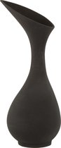 Vaas | stainless steal | zwart | 32x30x (h)77 cm