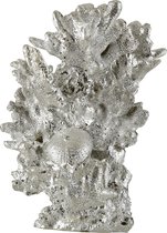 Ster - Koraal | polyester | zilver | 17.5x14.5x (h)24 cm