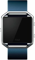 Luxe Siliconen Bandje small voor FitBit Blaze – donkerblauw