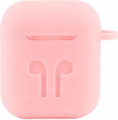 Case Cover Voor Geschikt voor Apple Airpods - Siliconen Lichtroze