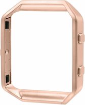 RVS vervangings frame / cover / protector voor Fitbit Blaze - rose goud