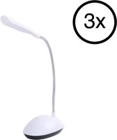 Bureaulamp - 3 Stuk(s) - Led - Wit - 360° - Roterend - Bureau Lamp