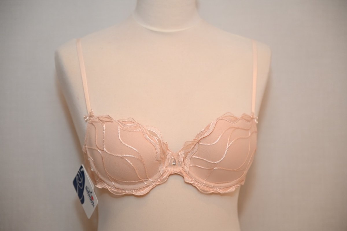 Selmark Lingerie Amanay BH - voorgevormd - A-E cup - zalm roze - maat E 80