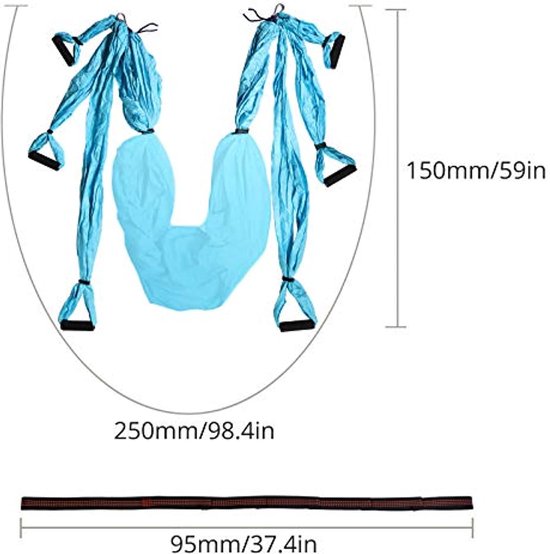 Conjunto Completo Punho Aerial Yoga Hammock Hanging Balanço Pendurado Ioga  Dança Auxiliar Esticando Cinto Ioga De Cabeça Para Baixo Treinamento De  Sling Q0219 De $203,82